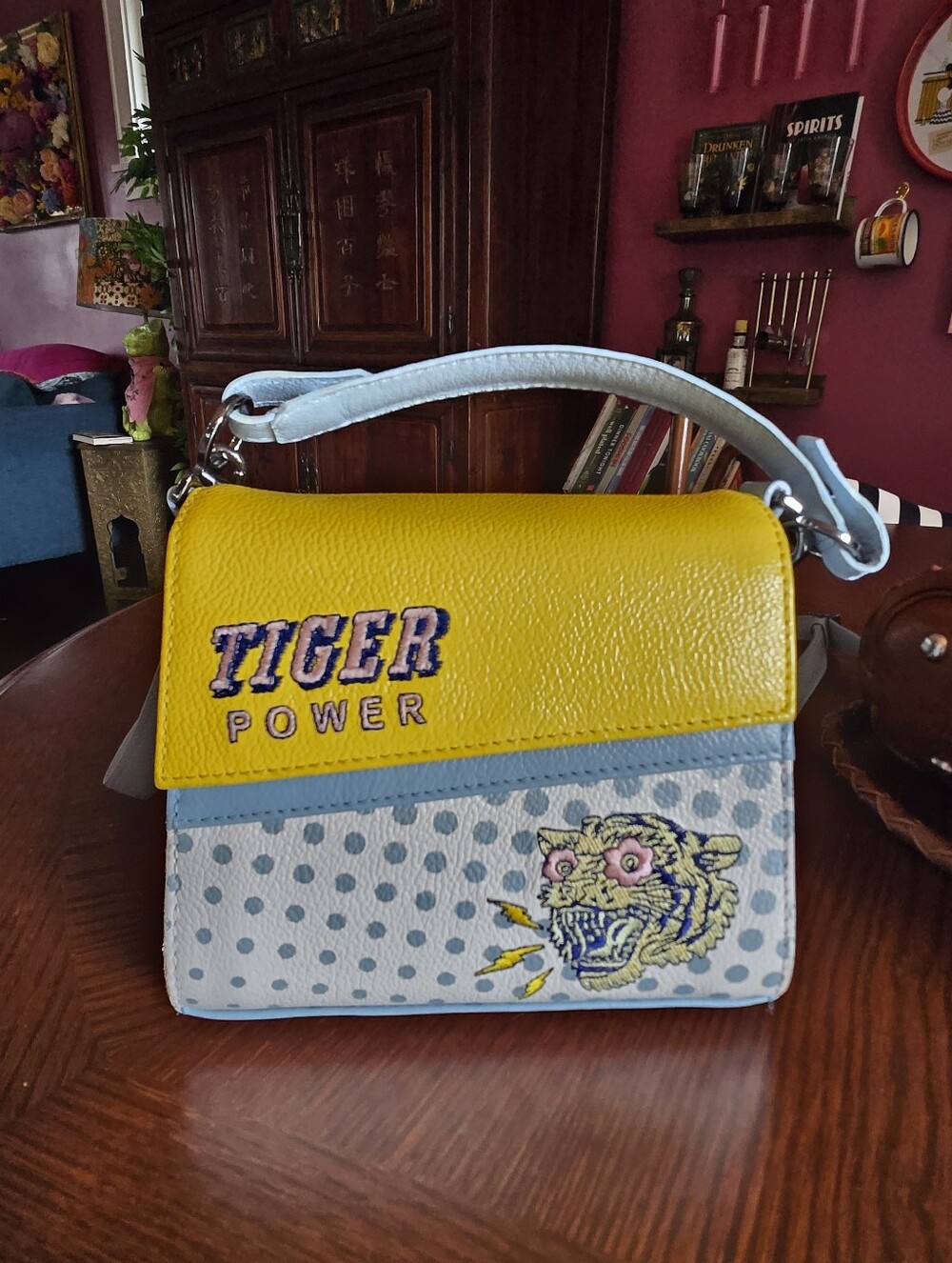 Min & Mon Anastasio Micro Crossbody- Tiger Power